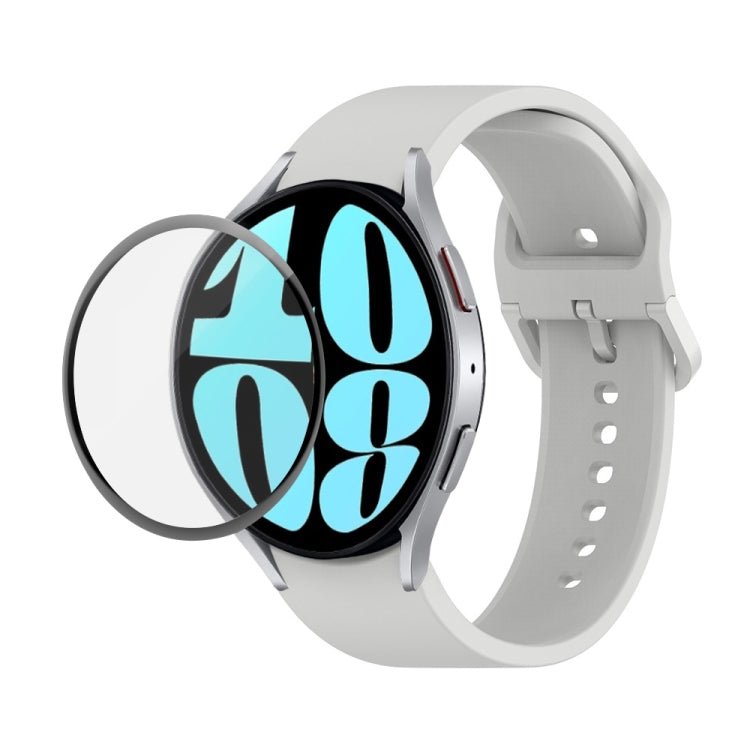 JUNSUNMAY 矽膠可調錶帶 + 全覆蓋 PMMA 螢幕保護套件，適用於 Samsung Galaxy Watch6 Classic 47mm、Samsung Galaxy Watch6 44mm、Samsung Galaxy Watch6 40mm