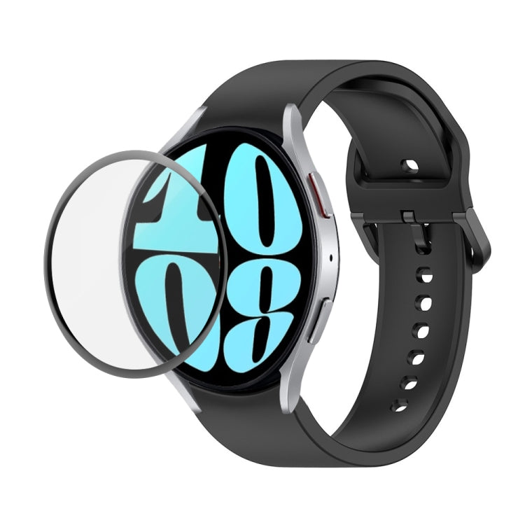 JUNSUNMAY 矽膠可調錶帶 + 全覆蓋 PMMA 螢幕保護套件，適用於 Samsung Galaxy Watch6 Classic 47mm、Samsung Galaxy Watch6 44mm、Samsung Galaxy Watch6 40mm