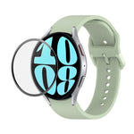 JUNSUNMAY 矽膠可調錶帶 + 全覆蓋 PMMA 螢幕保護套件，適用於 Samsung Galaxy Watch6 Classic 47mm、Samsung Galaxy Watch6 44mm、Samsung Galaxy Watch6 40mm