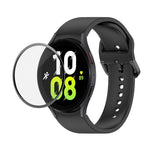 JUNSUNMAY 矽膠可調錶帶 + 全覆蓋 PMMA 螢幕保護套件，適用於 Samsung Galaxy Watch6 Classic 43mm、Samsung Galaxy Watch5 44mm、Samsung Galaxy Watch5 Pro 45mm