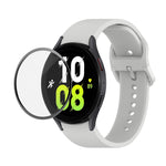 JUNSUNMAY 矽膠可調錶帶 + 全覆蓋 PMMA 螢幕保護套件，適用於 Samsung Galaxy Watch6 Classic 43mm、Samsung Galaxy Watch5 44mm、Samsung Galaxy Watch5 Pro 45mm
