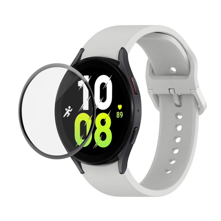 JUNSUNMAY 矽膠可調錶帶 + 全覆蓋 PMMA 螢幕保護套件，適用於 Samsung Galaxy Watch6 Classic 43mm、Samsung Galaxy Watch5 44mm、Samsung Galaxy Watch5 Pro 45mm