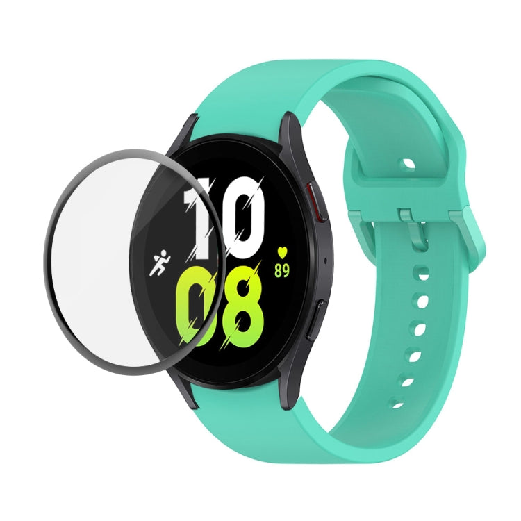 JUNSUNMAY 矽膠可調錶帶 + 全覆蓋 PMMA 螢幕保護套件，適用於 Samsung Galaxy Watch6 Classic 43mm、Samsung Galaxy Watch5 44mm、Samsung Galaxy Watch5 Pro 45mm