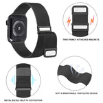 米蘭雙磁吸鋼網錶帶，適用於 Apple Watch 5 40mm、Apple Watch 4 44mm、Apple Watch 4 40mm、Apple Watch 3 38mm、Apple Watch 3 42mm、Apple Watch 2 42mm