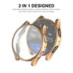 ENKAY Hat-Prince 全覆蓋電鍍軟 TPU 保護殼，帶螢幕保護，適用於 Samsung Galaxy Watch6 44mm，Samsung Galaxy Watch6 40mm