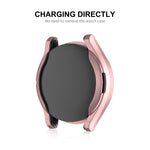 ENKAY Hat-Prince 全覆蓋電鍍軟 TPU 保護殼，帶螢幕保護，適用於 Samsung Galaxy Watch6 44mm，Samsung Galaxy Watch6 40mm