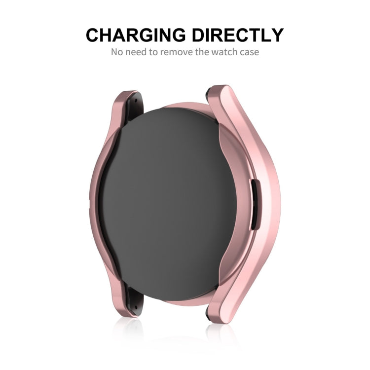 ENKAY Hat-Prince 全覆蓋電鍍軟 TPU 保護殼，帶螢幕保護，適用於 Samsung Galaxy Watch6 44mm，Samsung Galaxy Watch6 40mm