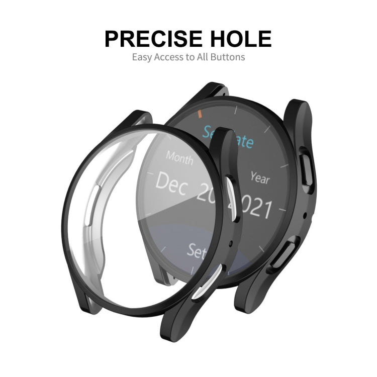 ENKAY Hat-Prince 全覆蓋電鍍軟 TPU 保護殼，帶螢幕保護，適用於 Samsung Galaxy Watch6 44mm，Samsung Galaxy Watch6 40mm