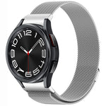 按鈕式米蘭磁性金屬錶帶，適用於 Samsung Galaxy Watch 6 Classic，適用於 Samsung Galaxy Watch5 / 5 Pro，適用於 Samsung Galaxy Watch4 / 4 Classic 46mm，適用於 Samsung Galaxy Watch3 41mm