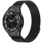 按鈕式米蘭磁性金屬錶帶，適用於 Samsung Galaxy Watch 6 Classic，適用於 Samsung Galaxy Watch5 / 5 Pro，適用於 Samsung Galaxy Watch4 / 4 Classic 46mm，適用於 Samsung Galaxy Watch3 41mm