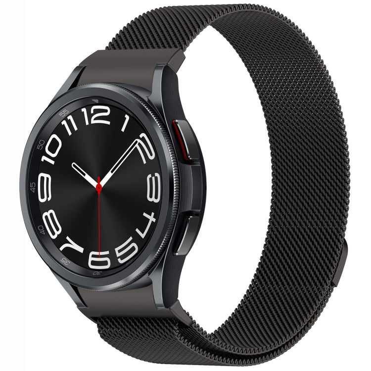 按鈕式米蘭磁性金屬錶帶，適用於 Samsung Galaxy Watch 6 Classic，適用於 Samsung Galaxy Watch5 / 5 Pro，適用於 Samsung Galaxy Watch4 / 4 Classic 46mm，適用於 Samsung Galaxy Watch3 41mm