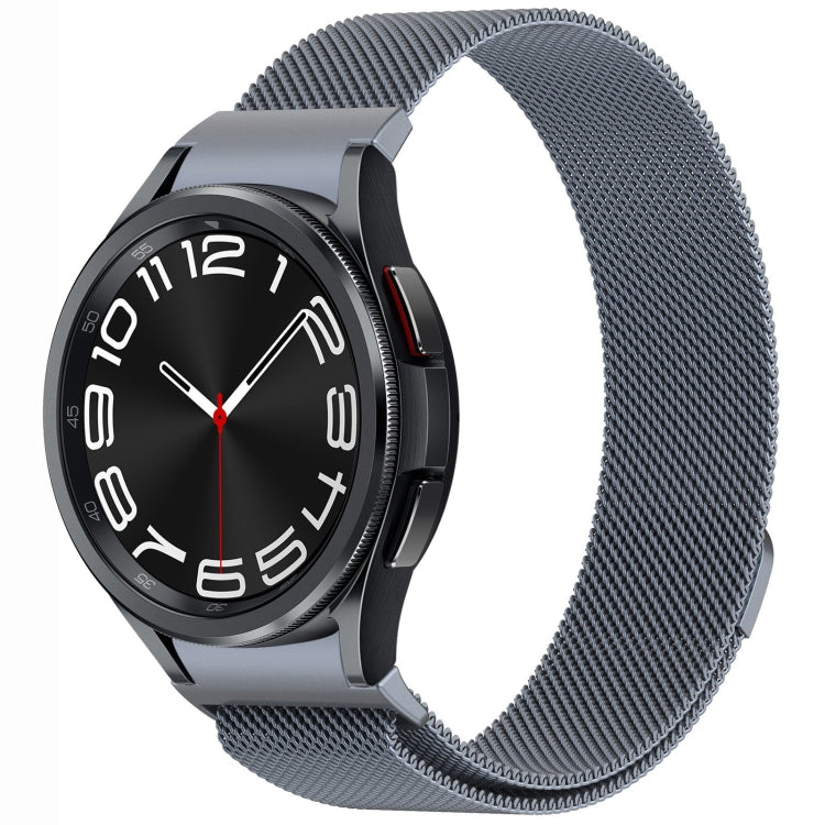 按鈕式米蘭磁性金屬錶帶，適用於 Samsung Galaxy Watch 6 Classic，適用於 Samsung Galaxy Watch5 / 5 Pro，適用於 Samsung Galaxy Watch4 / 4 Classic 46mm，適用於 Samsung Galaxy Watch3 41mm