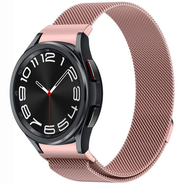 按鈕式米蘭磁性金屬錶帶，適用於 Samsung Galaxy Watch 6 Classic，適用於 Samsung Galaxy Watch5 / 5 Pro，適用於 Samsung Galaxy Watch4 / 4 Classic 46mm，適用於 Samsung Galaxy Watch3 41mm