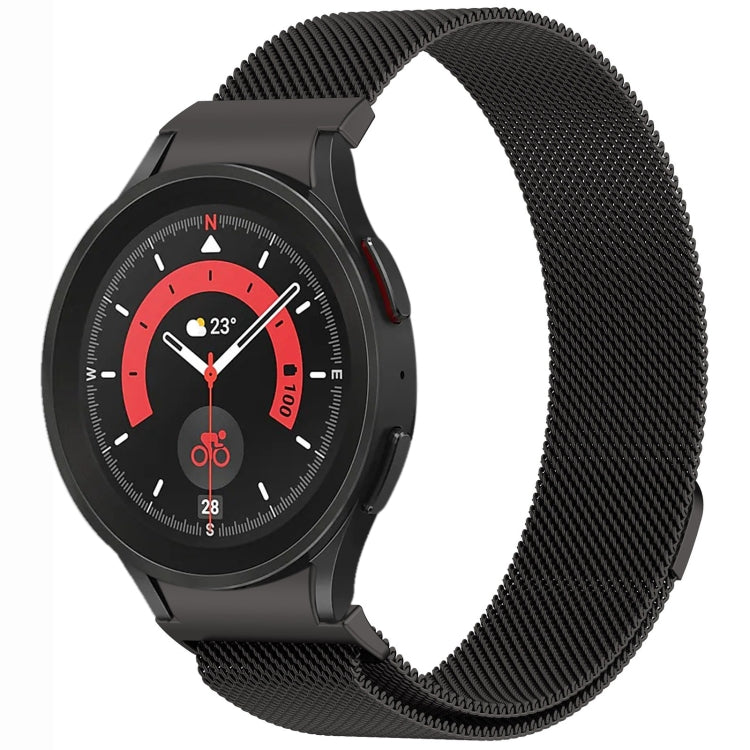 按鈕式米蘭磁性金屬錶帶，適用於 Samsung Galaxy Watch 6 Classic，適用於 Samsung Galaxy Watch5 / 5 Pro，適用於 Samsung Galaxy Watch4 / 4 Classic 46mm，適用於 Samsung Galaxy Watch3 41mm