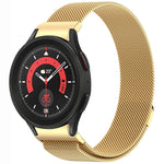 按鈕式米蘭磁性金屬錶帶，適用於 Samsung Galaxy Watch 6 Classic，適用於 Samsung Galaxy Watch5 / 5 Pro，適用於 Samsung Galaxy Watch4 / 4 Classic 46mm，適用於 Samsung Galaxy Watch3 41mm