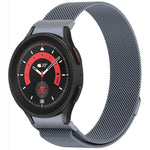 按鈕式米蘭磁性金屬錶帶，適用於 Samsung Galaxy Watch 6 Classic，適用於 Samsung Galaxy Watch5 / 5 Pro，適用於 Samsung Galaxy Watch4 / 4 Classic 46mm，適用於 Samsung Galaxy Watch3 41mm