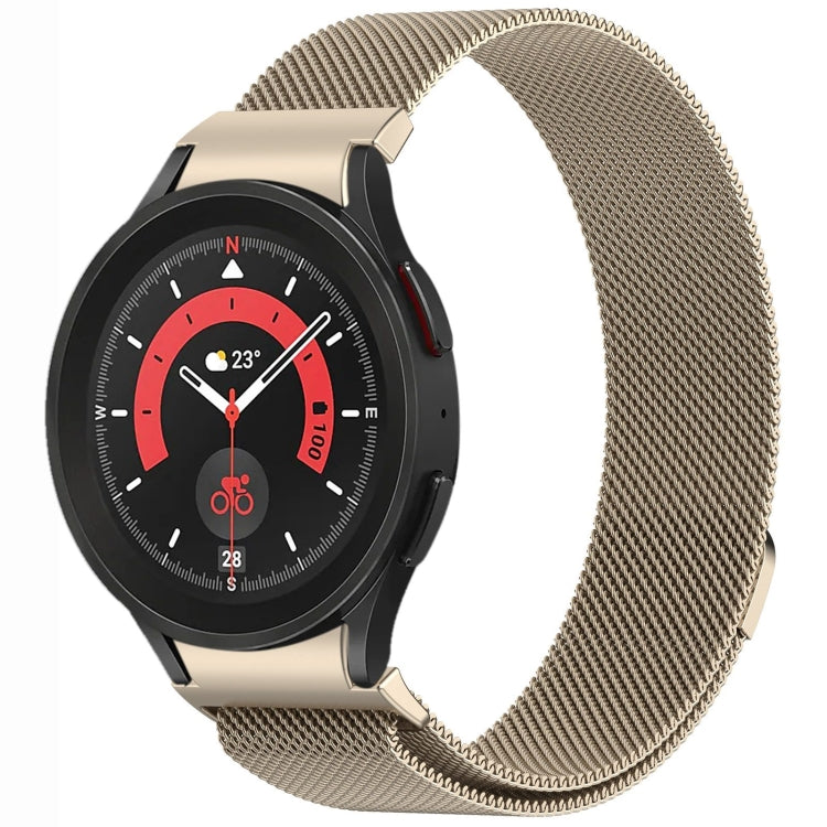 按鈕式米蘭磁性金屬錶帶，適用於 Samsung Galaxy Watch 6 Classic，適用於 Samsung Galaxy Watch5 / 5 Pro，適用於 Samsung Galaxy Watch4 / 4 Classic 46mm，適用於 Samsung Galaxy Watch3 41mm