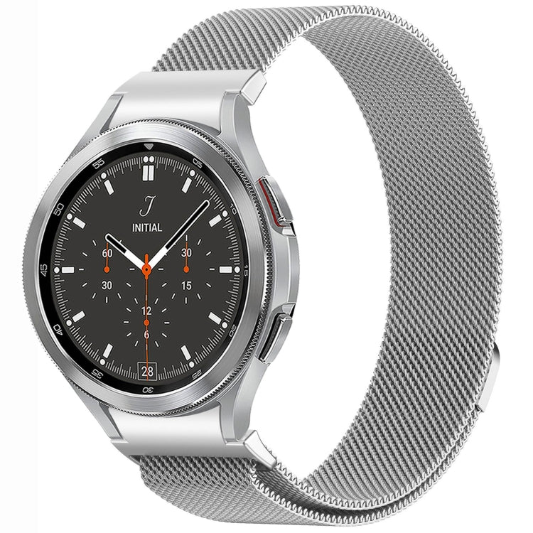 按鈕式米蘭磁性金屬錶帶，適用於 Samsung Galaxy Watch 6 Classic，適用於 Samsung Galaxy Watch5 / 5 Pro，適用於 Samsung Galaxy Watch4 / 4 Classic 46mm，適用於 Samsung Galaxy Watch3 41mm