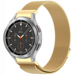 按鈕式米蘭磁性金屬錶帶，適用於 Samsung Galaxy Watch 6 Classic，適用於 Samsung Galaxy Watch5 / 5 Pro，適用於 Samsung Galaxy Watch4 / 4 Classic 46mm，適用於 Samsung Galaxy Watch3 41mm