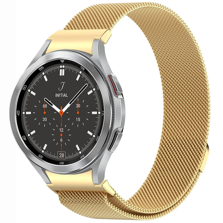 按鈕式米蘭磁性金屬錶帶，適用於 Samsung Galaxy Watch 6 Classic，適用於 Samsung Galaxy Watch5 / 5 Pro，適用於 Samsung Galaxy Watch4 / 4 Classic 46mm，適用於 Samsung Galaxy Watch3 41mm