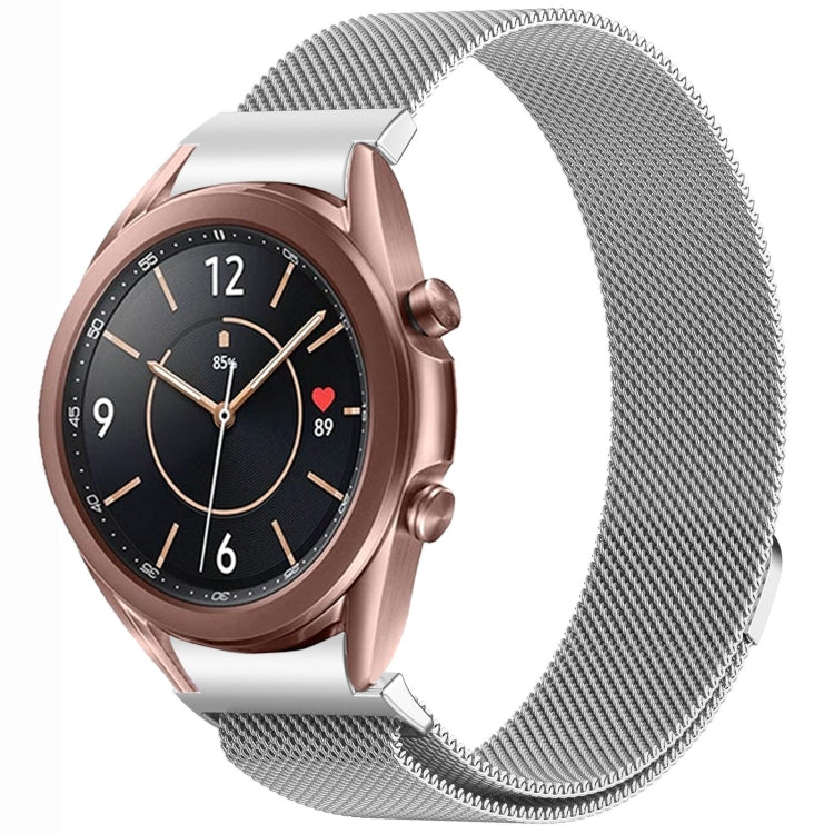 按鈕式米蘭磁性金屬錶帶，適用於 Samsung Galaxy Watch 6 Classic，適用於 Samsung Galaxy Watch5 / 5 Pro，適用於 Samsung Galaxy Watch4 / 4 Classic 46mm，適用於 Samsung Galaxy Watch3 41mm