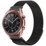 按鈕式米蘭磁性金屬錶帶，適用於 Samsung Galaxy Watch 6 Classic，適用於 Samsung Galaxy Watch5 / 5 Pro，適用於 Samsung Galaxy Watch4 / 4 Classic 46mm，適用於 Samsung Galaxy Watch3 41mm