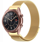 按鈕式米蘭磁性金屬錶帶，適用於 Samsung Galaxy Watch 6 Classic，適用於 Samsung Galaxy Watch5 / 5 Pro，適用於 Samsung Galaxy Watch4 / 4 Classic 46mm，適用於 Samsung Galaxy Watch3 41mm