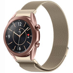 按鈕式米蘭磁性金屬錶帶，適用於 Samsung Galaxy Watch 6 Classic，適用於 Samsung Galaxy Watch5 / 5 Pro，適用於 Samsung Galaxy Watch4 / 4 Classic 46mm，適用於 Samsung Galaxy Watch3 41mm