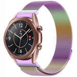 按鈕式米蘭磁性金屬錶帶，適用於 Samsung Galaxy Watch 6 Classic，適用於 Samsung Galaxy Watch5 / 5 Pro，適用於 Samsung Galaxy Watch4 / 4 Classic 46mm，適用於 Samsung Galaxy Watch3 41mm
