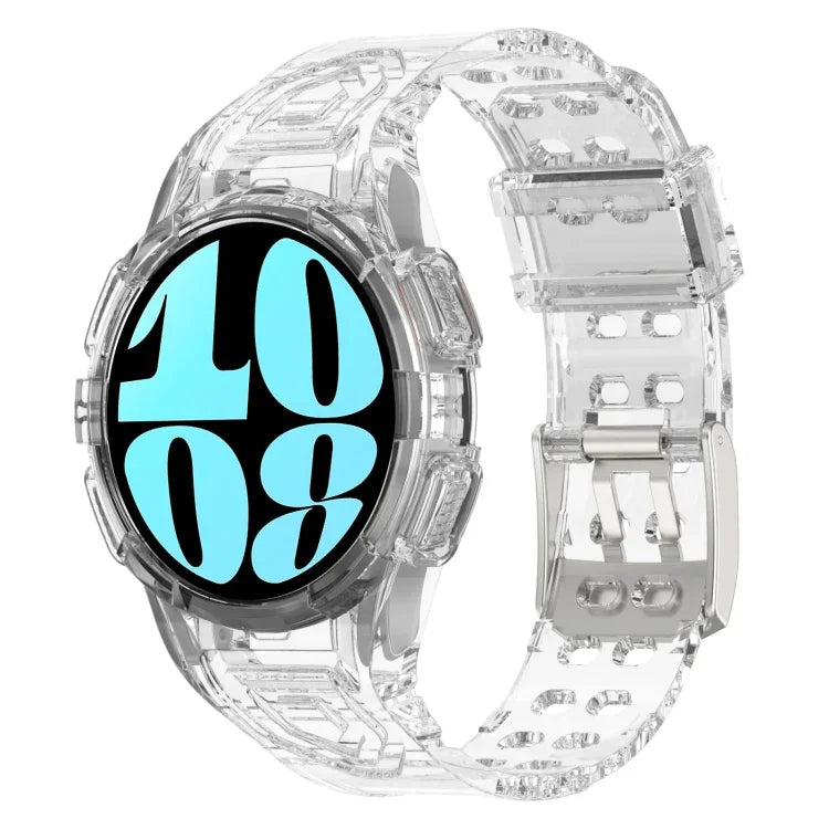 TPU 一體成型矽膠錶帶，適用於 Samsung Galaxy Watch6 44mm，適用於 Samsung Galaxy Watch6 40mm
