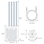 WAVLINK WN573HX1 WiFi 6 AX1800 IP67 防水戶外雙頻無線 WiFi 路由器，美規插頭，歐規插頭，英規插頭，澳規插頭