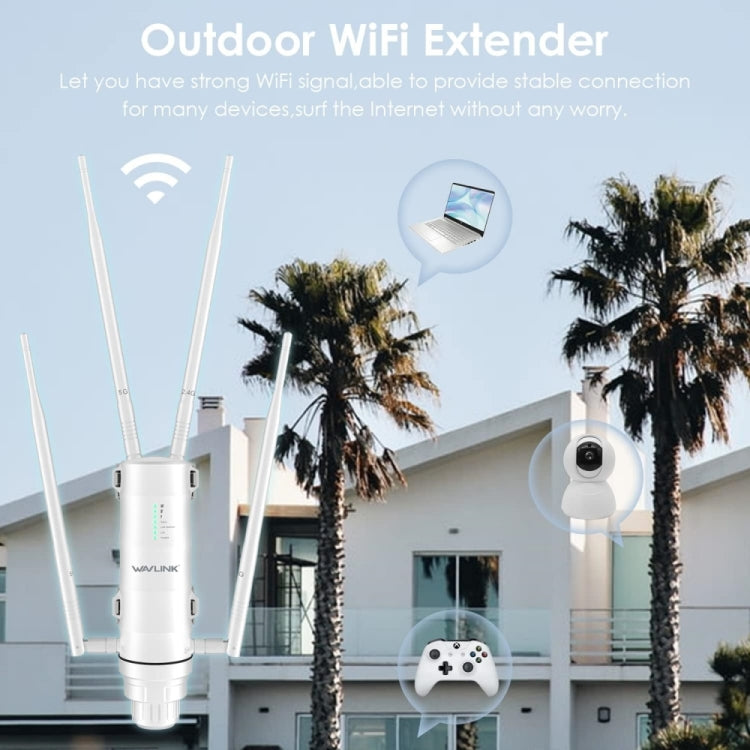 WAVLINK WN572HP3 AC1200 雙頻防風雨無線路由器 戶外 WiFi 擴展器，美規插頭，歐規插頭，英規插頭，澳規插頭