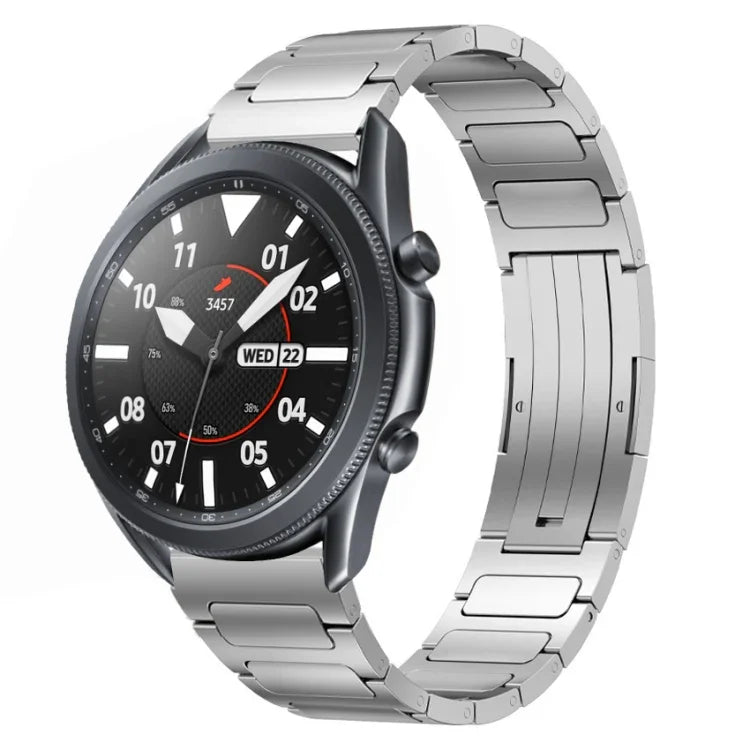 22mm I 形鈦合金錶帶，適用於 Samsung Galaxy Watch3 45mm，適用於 Samsung Gear S3 Classic，適用於 Samsung Gear S3 Frontier