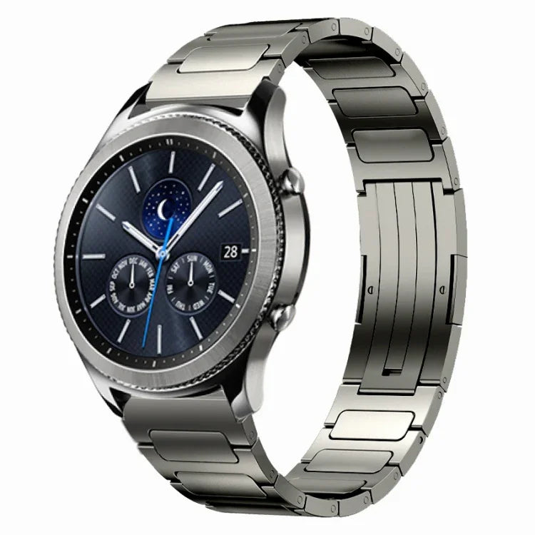 22mm I 形鈦合金錶帶，適用於 Samsung Galaxy Watch3 45mm，適用於 Samsung Gear S3 Classic，適用於 Samsung Gear S3 Frontier