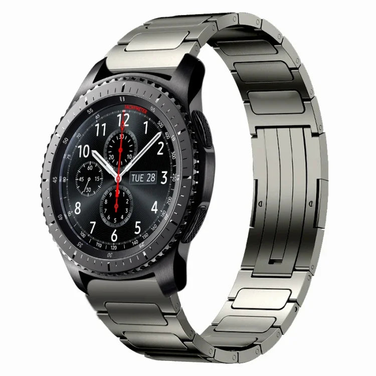22mm I 形鈦合金錶帶，適用於 Samsung Galaxy Watch3 45mm，適用於 Samsung Gear S3 Classic，適用於 Samsung Gear S3 Frontier