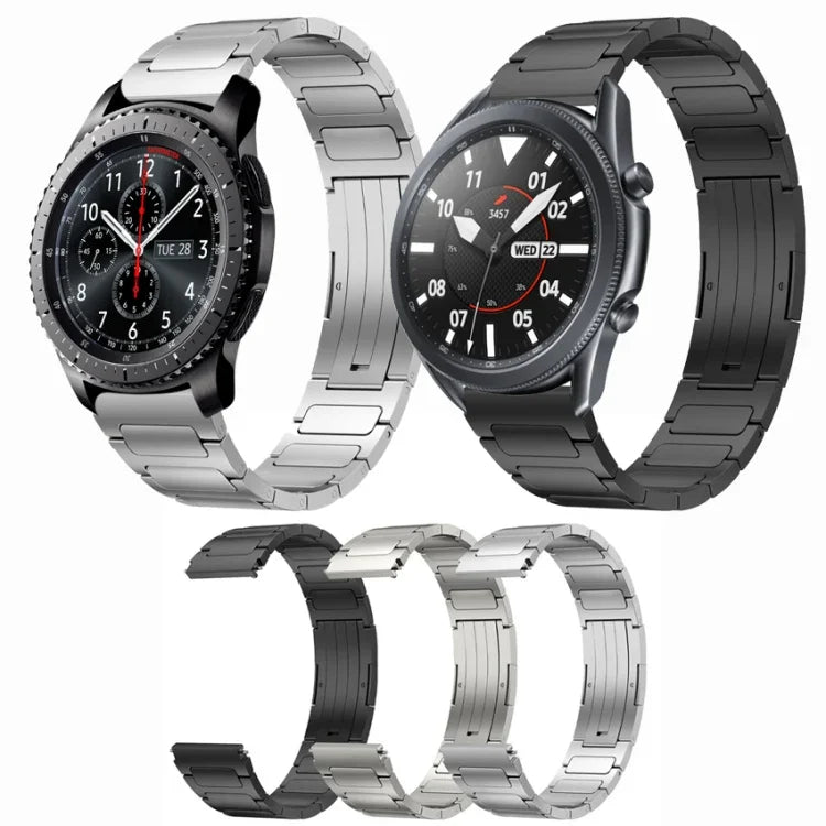 22mm I 形鈦合金錶帶，適用於 Samsung Galaxy Watch3 45mm，適用於 Samsung Gear S3 Classic，適用於 Samsung Gear S3 Frontier