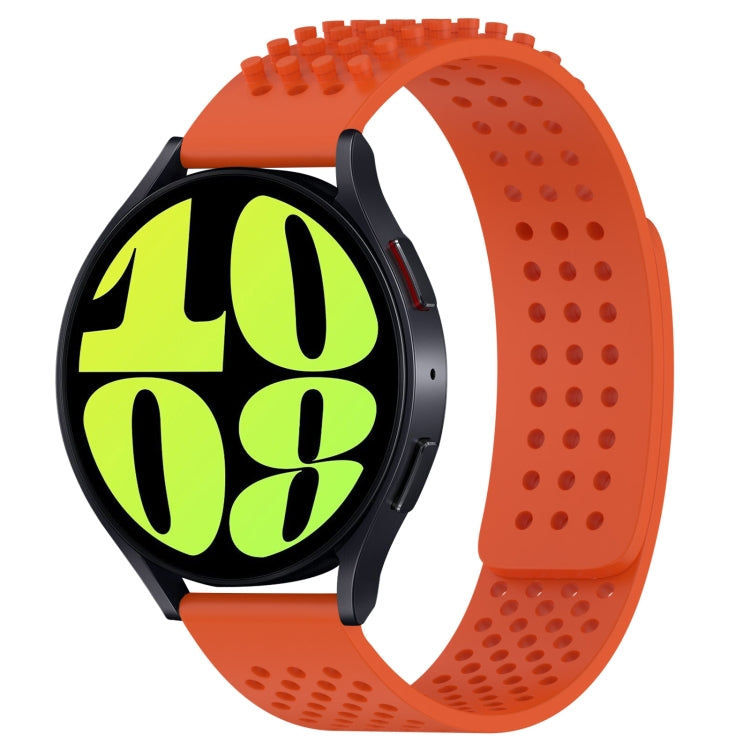 20mm 孔透氣 3D 點矽膠錶帶，適用於 Samsung Galaxy Watch 6 Classic 47mm，適用於 Samsung Galaxy Watch 6 44mm，適用於 Samsung Galaxy Watch 6 40mm