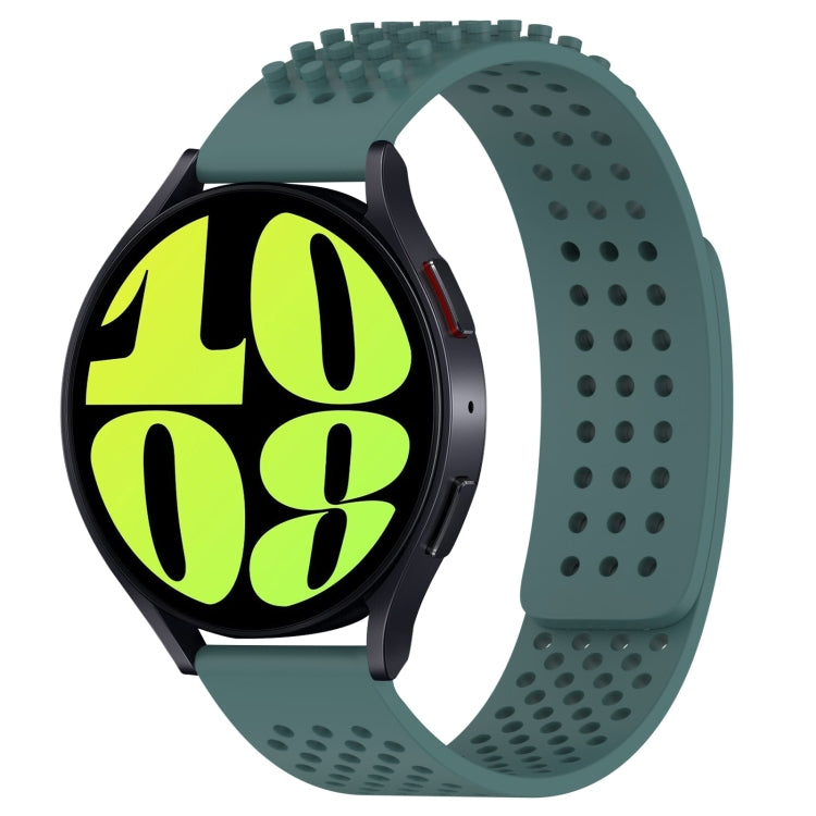 20mm 孔透氣 3D 點矽膠錶帶，適用於 Samsung Galaxy Watch 6 Classic 47mm，適用於 Samsung Galaxy Watch 6 44mm，適用於 Samsung Galaxy Watch 6 40mm