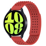 20mm 孔透氣 3D 點矽膠錶帶，適用於 Samsung Galaxy Watch 6 Classic 47mm，適用於 Samsung Galaxy Watch 6 44mm，適用於 Samsung Galaxy Watch 6 40mm