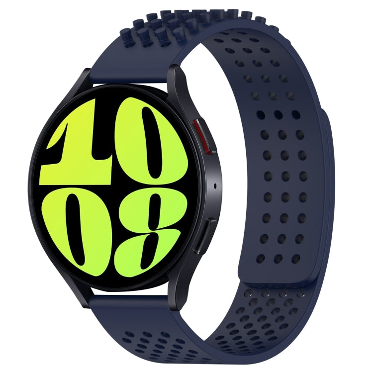 20mm 孔透氣 3D 點矽膠錶帶，適用於 Samsung Galaxy Watch 6 Classic 47mm，適用於 Samsung Galaxy Watch 6 44mm，適用於 Samsung Galaxy Watch 6 40mm