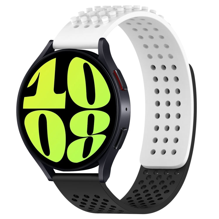 20mm 孔透氣 3D 點矽膠錶帶，適用於 Samsung Galaxy Watch 6 Classic 47mm，適用於 Samsung Galaxy Watch 6 44mm，適用於 Samsung Galaxy Watch 6 40mm