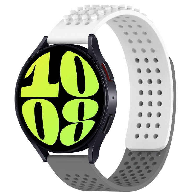 20mm 孔透氣 3D 點矽膠錶帶，適用於 Samsung Galaxy Watch 6 Classic 47mm，適用於 Samsung Galaxy Watch 6 44mm，適用於 Samsung Galaxy Watch 6 40mm