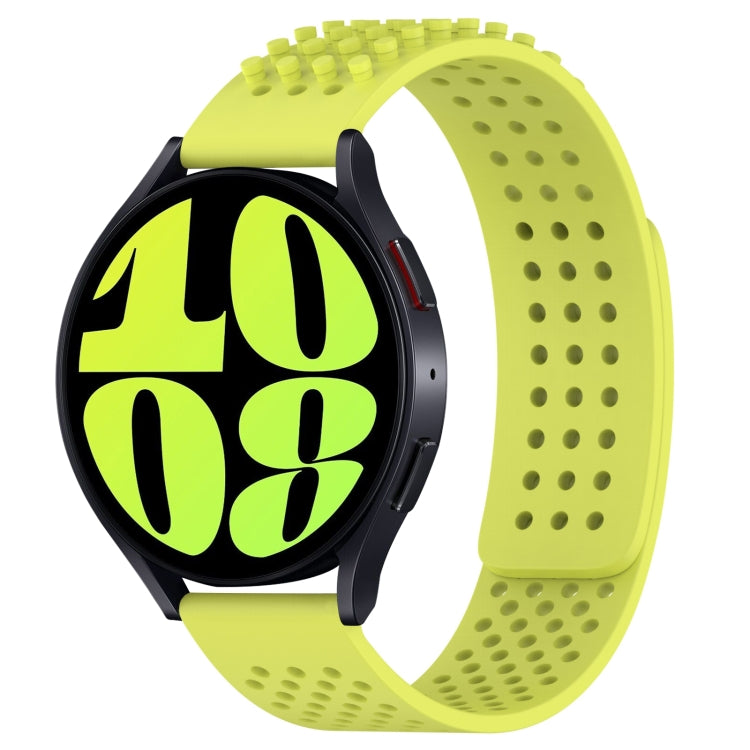 20mm 孔透氣 3D 點矽膠錶帶，適用於 Samsung Galaxy Watch 6 Classic 47mm，適用於 Samsung Galaxy Watch 6 44mm，適用於 Samsung Galaxy Watch 6 40mm