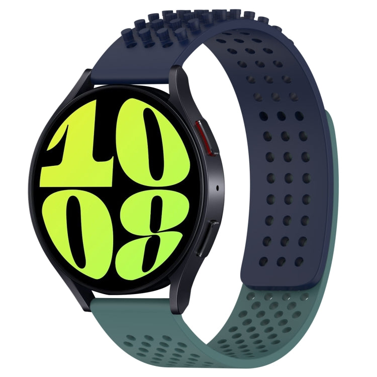 20mm 孔透氣 3D 點矽膠錶帶，適用於 Samsung Galaxy Watch 6 Classic 47mm，適用於 Samsung Galaxy Watch 6 44mm，適用於 Samsung Galaxy Watch 6 40mm
