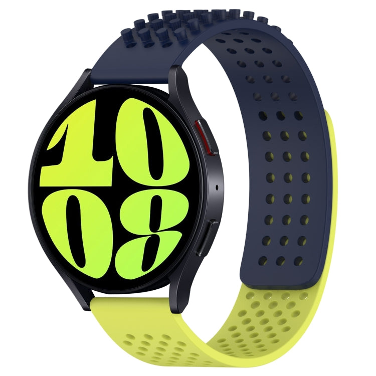 20mm 孔透氣 3D 點矽膠錶帶，適用於 Samsung Galaxy Watch 6 Classic 47mm，適用於 Samsung Galaxy Watch 6 44mm，適用於 Samsung Galaxy Watch 6 40mm