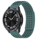 20mm 孔透氣 3D 點矽膠錶帶，適用於 Samsung Galaxy Watch 6 Classic 47mm，適用於 Samsung Galaxy Watch 6 44mm，適用於 Samsung Galaxy Watch 6 40mm