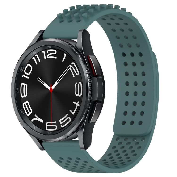 20mm 孔透氣 3D 點矽膠錶帶，適用於 Samsung Galaxy Watch 6 Classic 47mm，適用於 Samsung Galaxy Watch 6 44mm，適用於 Samsung Galaxy Watch 6 40mm