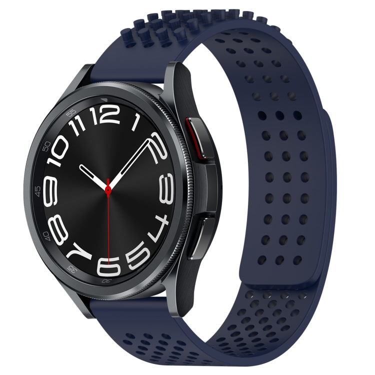 20mm 孔透氣 3D 點矽膠錶帶，適用於 Samsung Galaxy Watch 6 Classic 47mm，適用於 Samsung Galaxy Watch 6 44mm，適用於 Samsung Galaxy Watch 6 40mm