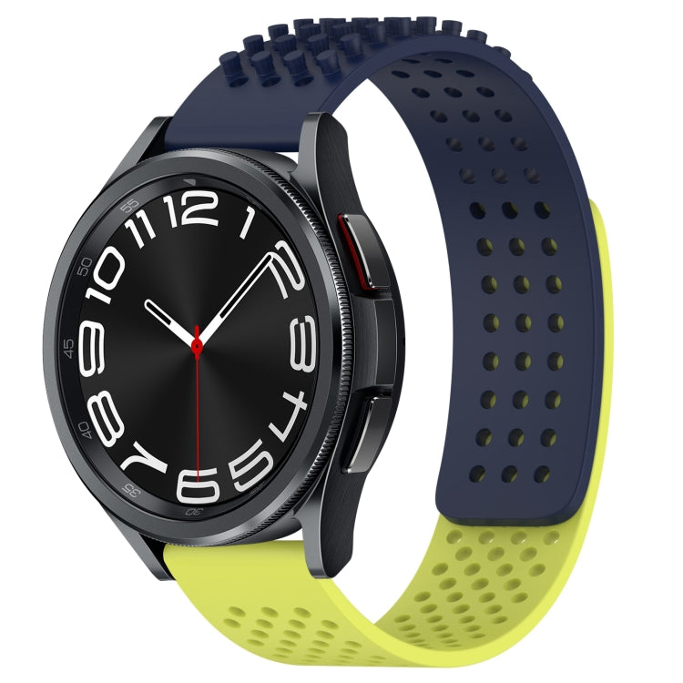 20mm 孔透氣 3D 點矽膠錶帶，適用於 Samsung Galaxy Watch 6 Classic 47mm，適用於 Samsung Galaxy Watch 6 44mm，適用於 Samsung Galaxy Watch 6 40mm