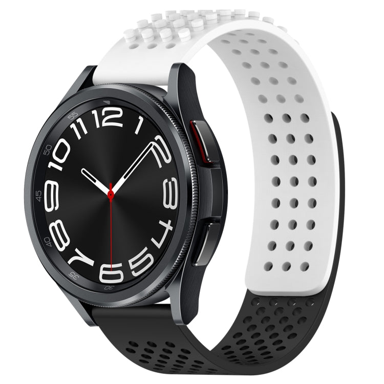 20mm 孔透氣 3D 點矽膠錶帶，適用於 Samsung Galaxy Watch 6 Classic 43mm，適用於 Samsung Galaxy Watch 5 Pro 高爾夫版，適用於 Samsung Galaxy Watch 5 高爾夫版